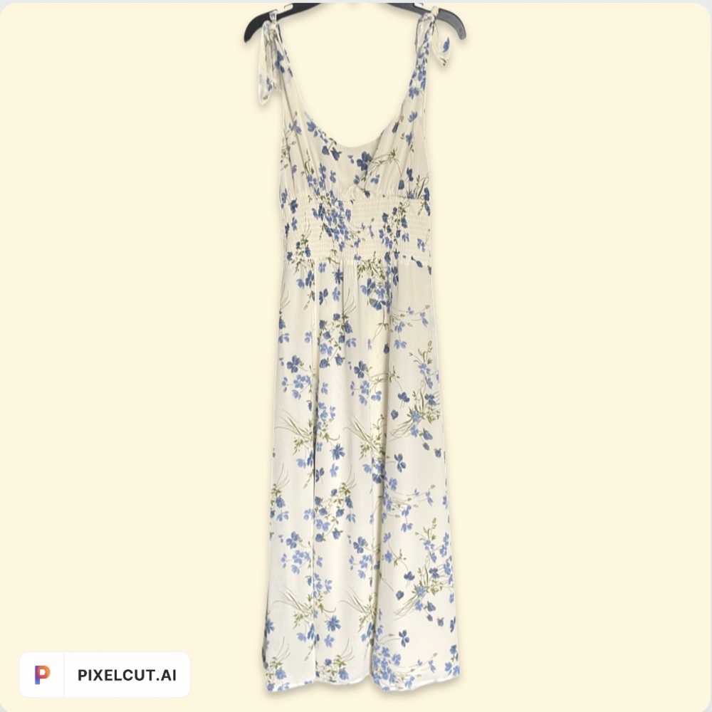 NWT Reformation Darby Sundress in Clarita Blue and White Floral Size Small - Picture 7 of 9
